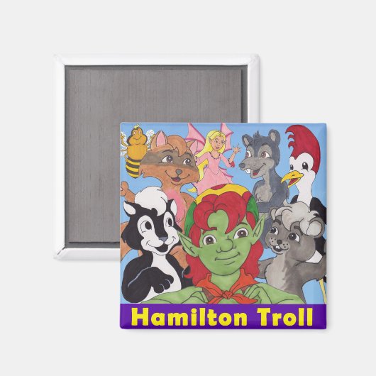 Hamilton Troll & Vrienden Magnet (Voorkant / Achterkant)