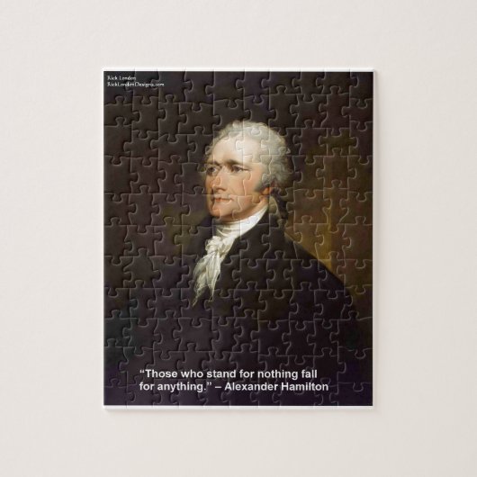Hamilton Valt Voor Elk Citaat Cadeau Legpuzzel (Verticaal)