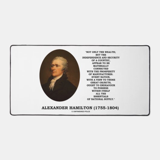 Hamilton Wealth Independence Security Fabrikanten Bureaumat (Voorkant)