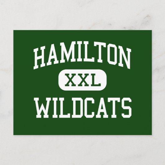 Hamilton - Wildcats - High - Milwaukee Wisconsin Briefkaart (Voorkant)