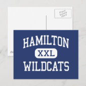 Hamilton Wildcats Middle Memphis Tennessee Briefkaart (Voorkant / Achterkant)