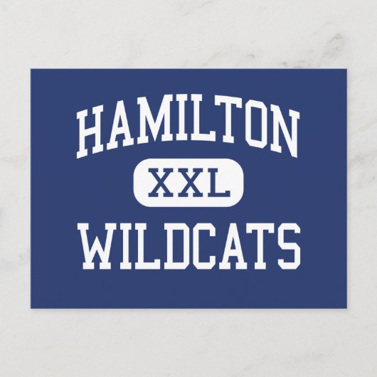 Hamilton Wildcats Middle Memphis Tennessee Briefkaart (Voorkant)