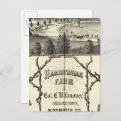 Hamiltonisch Boerderij in Middletown, NJ Briefkaart (Voorkant / Achterkant)