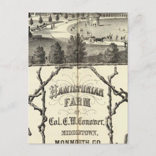 Hamiltonisch Boerderij in Middletown, NJ Briefkaart (Voorkant)