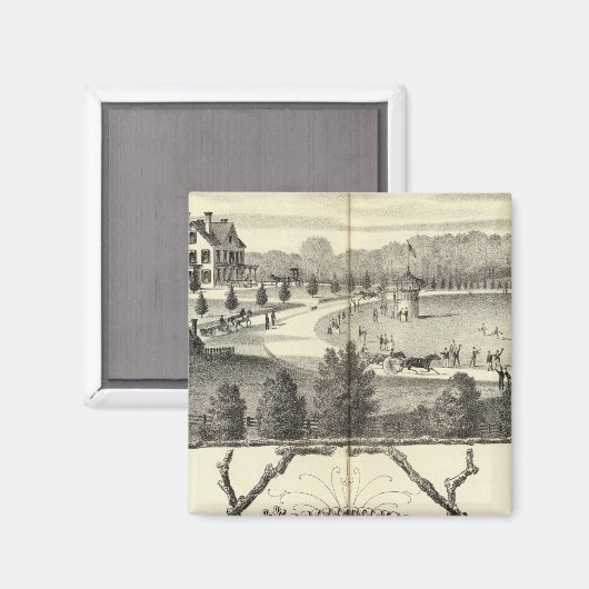 Hamiltonisch Boerderij in Middletown, NJ Magneet (Voorkant / Achterkant)