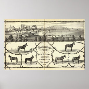 Hamiltonisch Boerderij in Middletown, NJ Poster