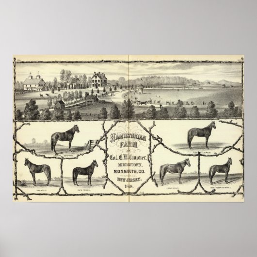 Hamiltonisch Boerderij in Middletown, NJ Poster (Voorkant)