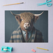 Hamish de Highland Koe ontkoppelpapier Tissuepapier (Craft)