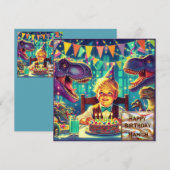 HAMISH ~ Verjaardag Kaart ~ Paarse Blauw ~ (Voorkant / Achterkant)