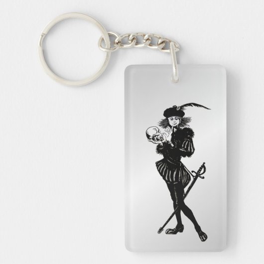 Hamlet Alas Poor Yorick. Sleutelhanger (Voorkant)