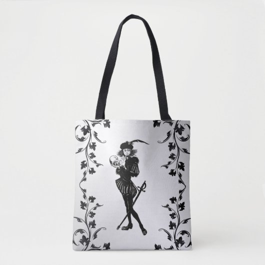 Hamlet Alas Poor Yorick. Tote Bag (Voorkant)