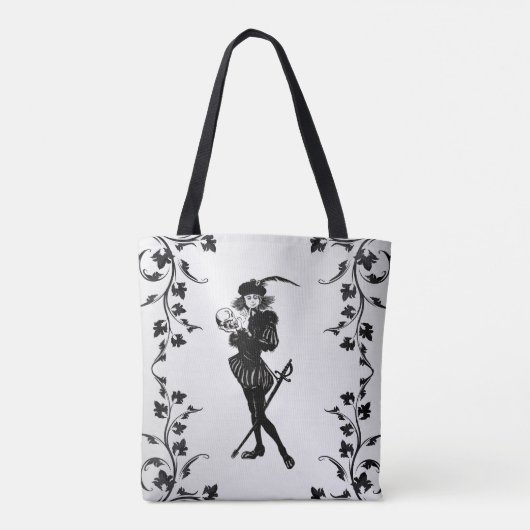 Hamlet Alas Poor Yorick. Tote Bag (Achterkant)