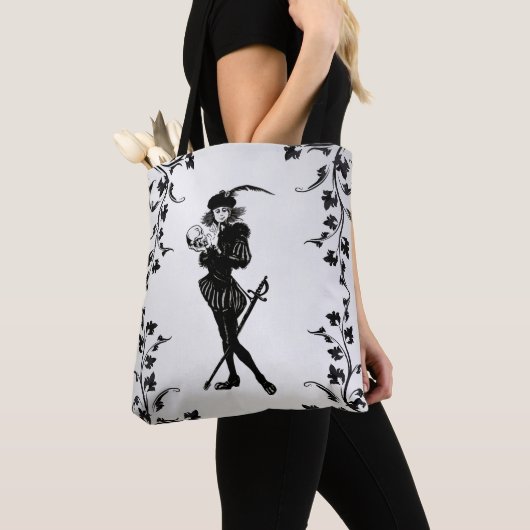 Hamlet Alas Poor Yorick. Tote Bag (Dichtbij)