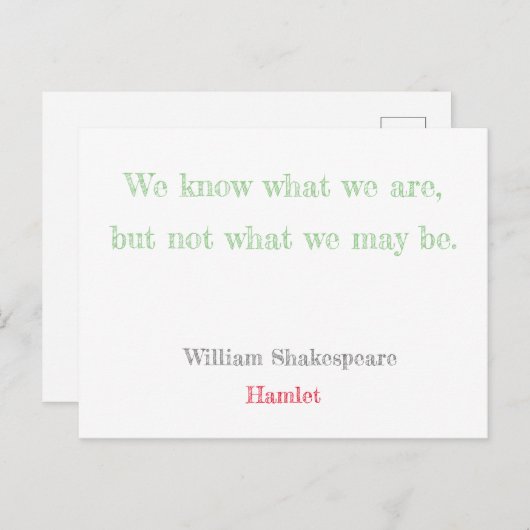 Hamlet Briefkaart (Voorkant / Achterkant)