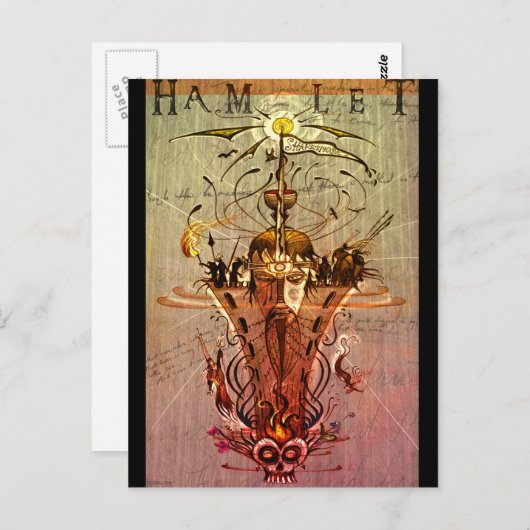 "Hamlet"-briefkaart Briefkaart (Voorkant / Achterkant)