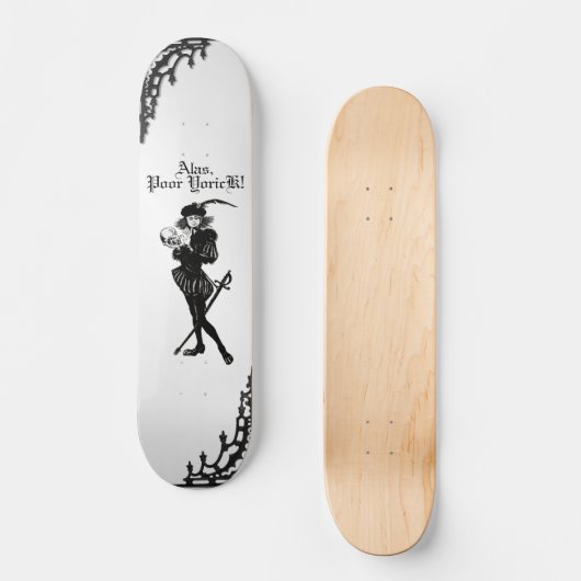 Hamlet Caricature Persoonlijk Skateboard (Voorkant)