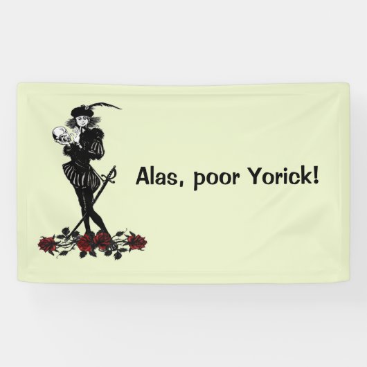 Hamlet De Bard Groene Spandoek (Horizontaal)