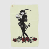 Hamlet De Bard Lime Groen  Golfhanddoek (Voorkant)