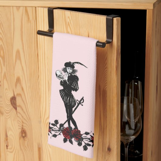 Hamlet De Bard Pinke Keukendoek Theedoek (Derde Gevouwen)