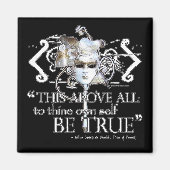 Hamlet "... eigen zelf zijn waar ..." Citaat Magneet (Voorkant)