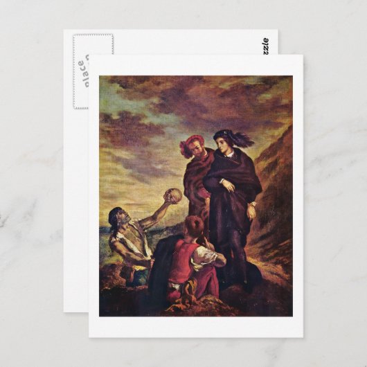 Hamlet en Horatio in de begraafplaats Briefkaart (Voorkant / Achterkant)