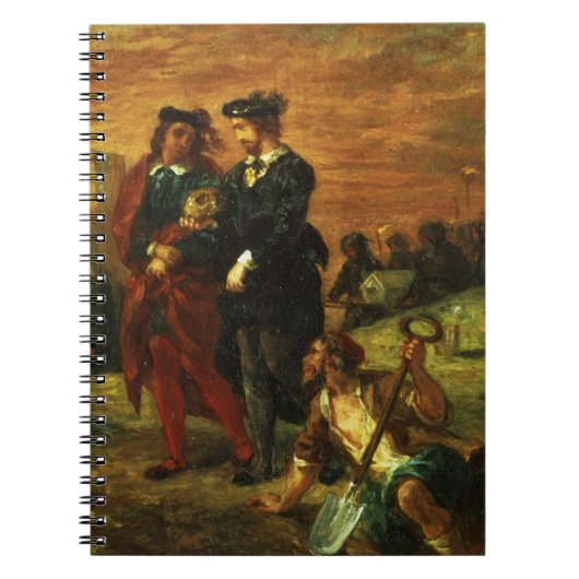 Hamlet en Horatio op het kerkhof, 1859 (olie op c Notitieboek (Voorkant)
