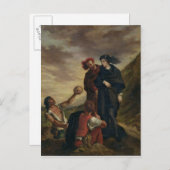 Hamlet en Horatio op het kerkhof Briefkaart (Voorkant / Achterkant)