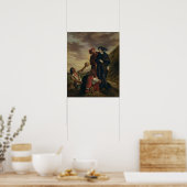 Hamlet en Horatio op het kerkhof Poster (Keuken)