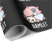 Hamlet Funny Shakepear Baby Pig Pun Dark BG Cadeaupapier (Rol Hoek)