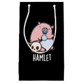 Hamlet Funny Shakepear Baby Pig Pun Dark BG Klein Cadeauzakje (Voorkant)
