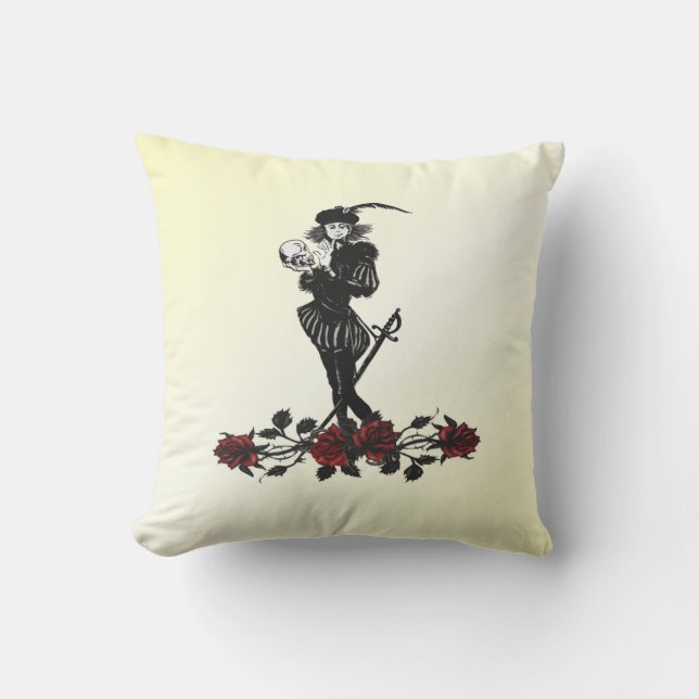 Hamlet Geel Buitenkussen (Voorkant)