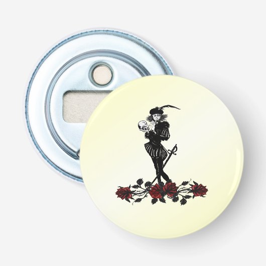Hamlet Geel Button Flesopener (Voorkant)
