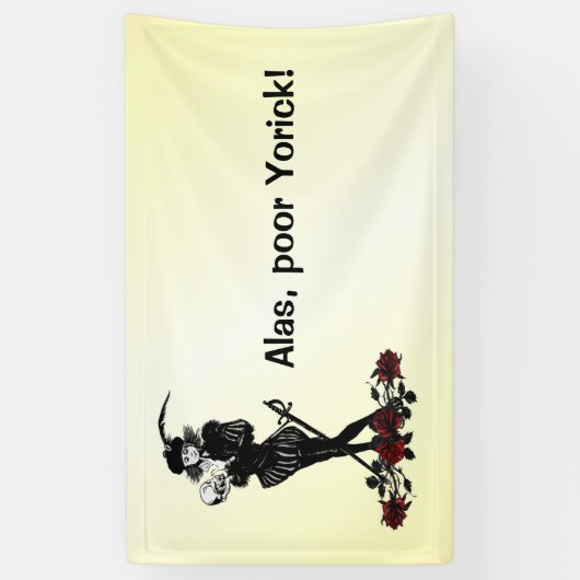Hamlet Geel Spandoek (Verticaal)