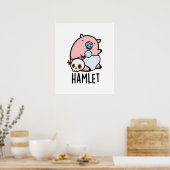Hamlet Grappige Shakepear Baby Varken Strekking Poster (Keuken)