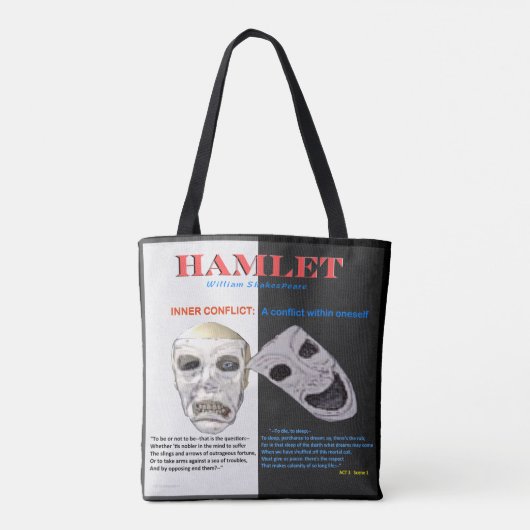 Hamlet Inner Conflict Tote Bag (Achterkant)