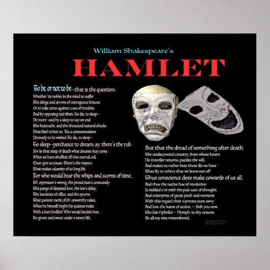 Hamlet Om al dan niet te zijn Poster (Voorkant)