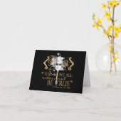 Hamlet "own self be true" Citaat (Gold Version) Kaart (Gele Bloem)