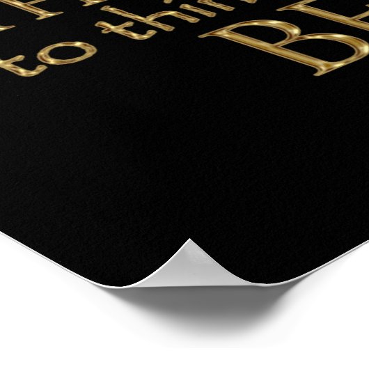 Hamlet "own self be true" Citaat (Gold Version) Poster (Hoek)