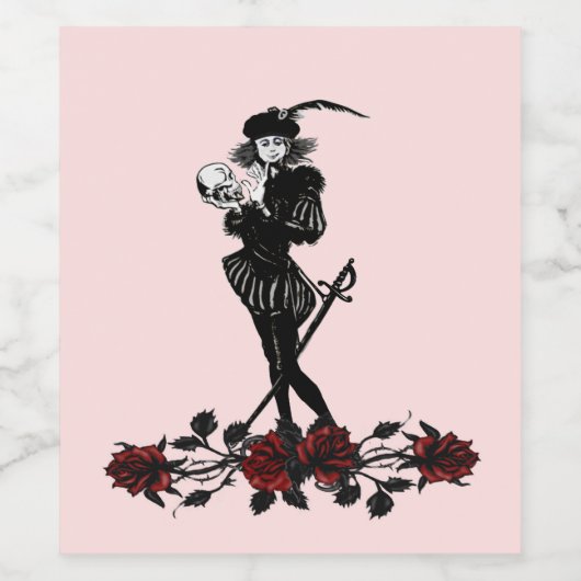 Hamlet Pink Wijn Etiket (Enkel label)