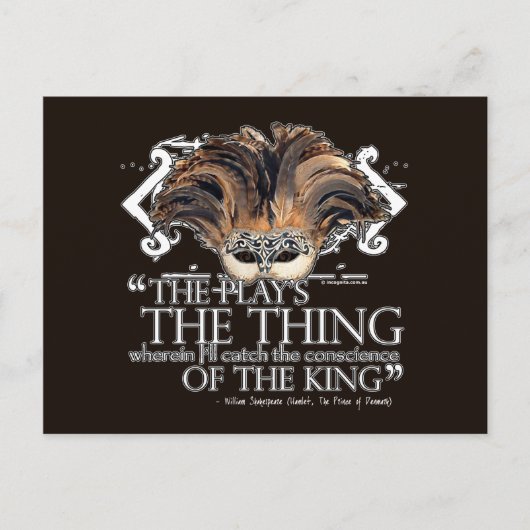 Hamlet Play Quote Briefkaart (Voorkant)