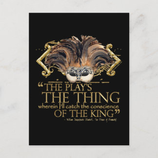 Hamlet Play Quote (Gold Version) Briefkaart
