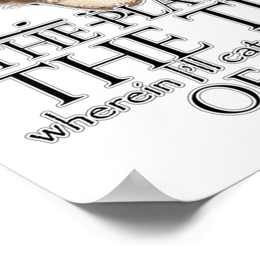 Hamlet Play Quote Poster (Hoek)