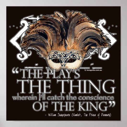 Hamlet Play Quote Poster (Voorkant)
