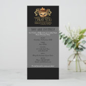 Hamlet "praat de toespraak ..." Citaat (Gold Versi Kaart (Staand voorkant)