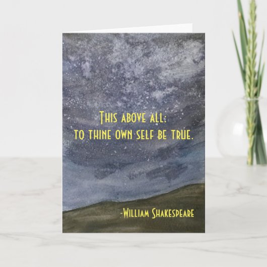 Hamlet Quote Kaart (Voorkant)