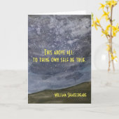 Hamlet Quote Kaart (Gele Bloem)