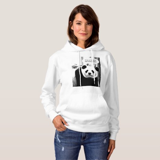 Hamlet Quote Panda Beer Elegant Womens Modern Hoodie (Voorkant volledig)
