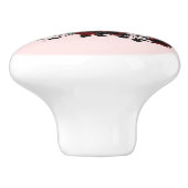 Hamlet Roze Keramische Knop (Zijkant)