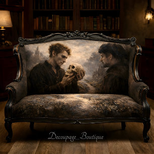 Hamlet Schedel Beschouwing Shakespeare Decoupage Tissuepapier