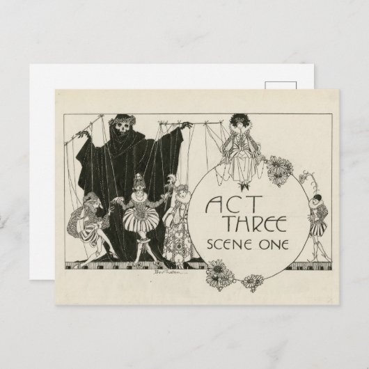 Hamlet Shakespeare Briefkaart (Voorkant / Achterkant)